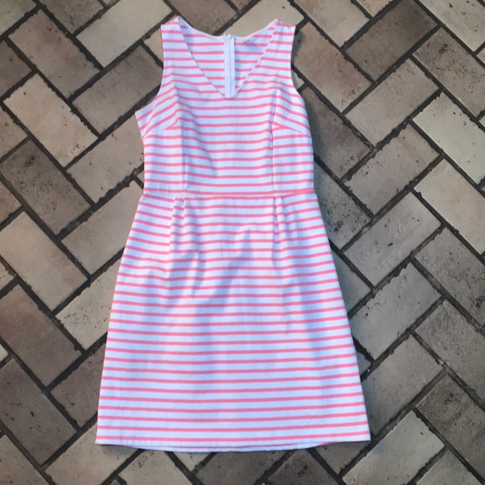 Old Navy Pink + White Stripe Dress